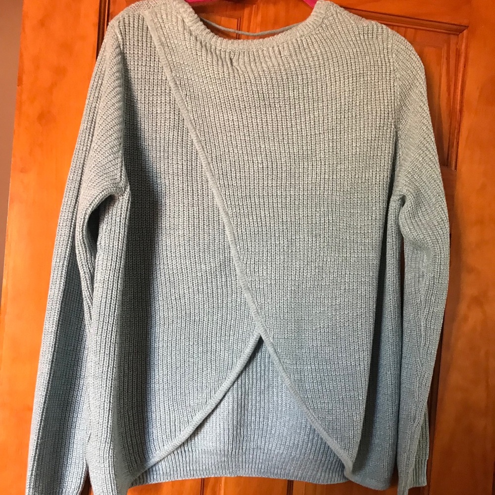 Tida surplice back sweater. NEW WITH TAGS.